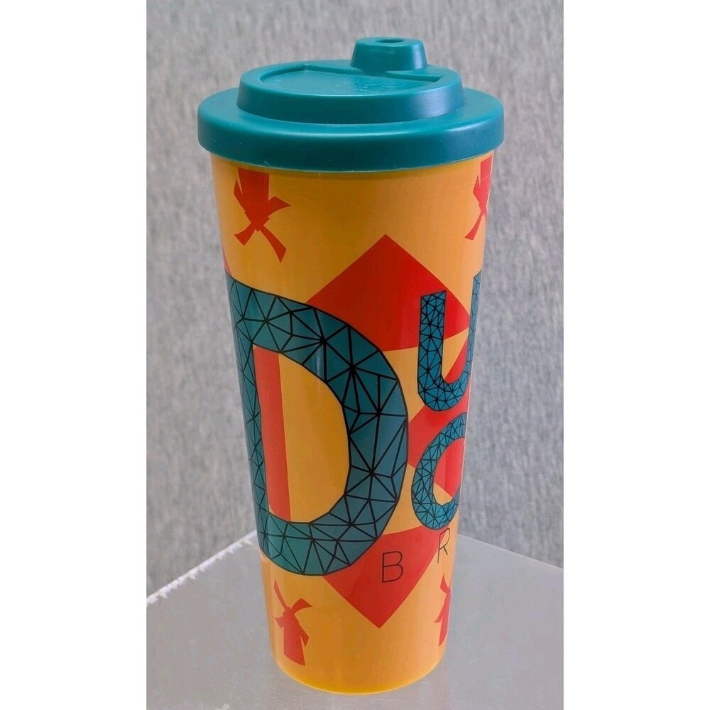 Dutch Bros Coffee Travel Tumbler 20-oz Geometric Logo Graphic Plastic Mug